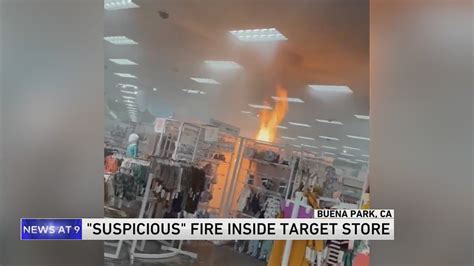 Target shoppers flee 'suspicious' fire in kid's section of California store